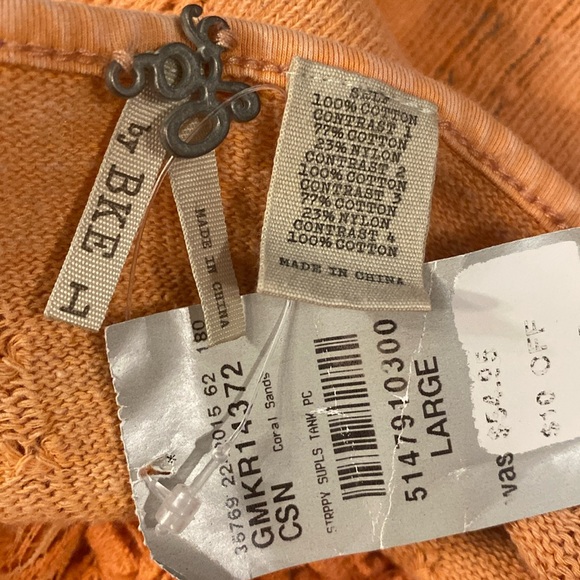 BKE - NWT - tank: orange lacy semi-sheer - Picture 5 of 16